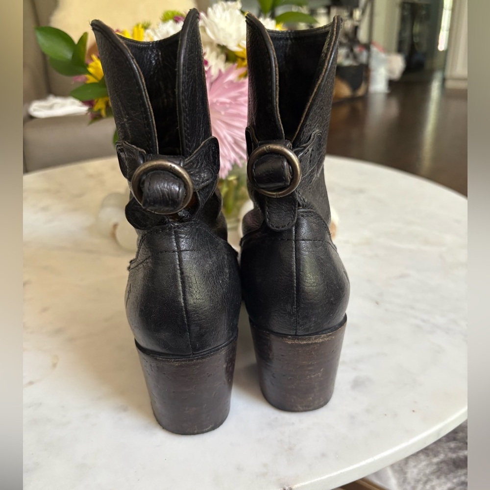 Frye Lucinda Short Boots Black View 5